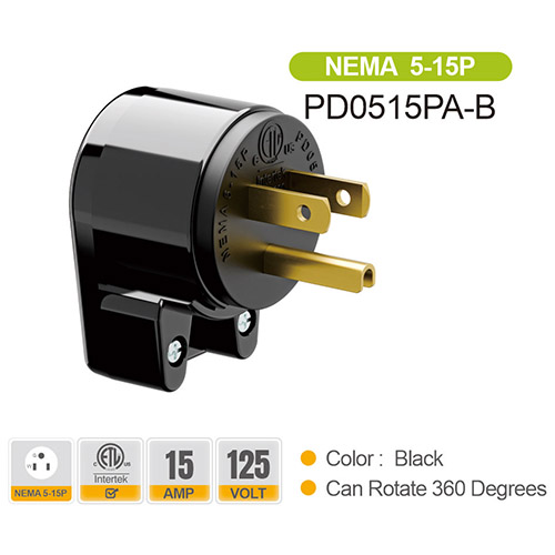 Plugduty NEMA 5-15P Plug - 副本