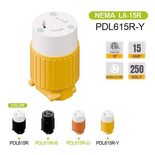 Plugduty NEMA L6-15R Receptacle 